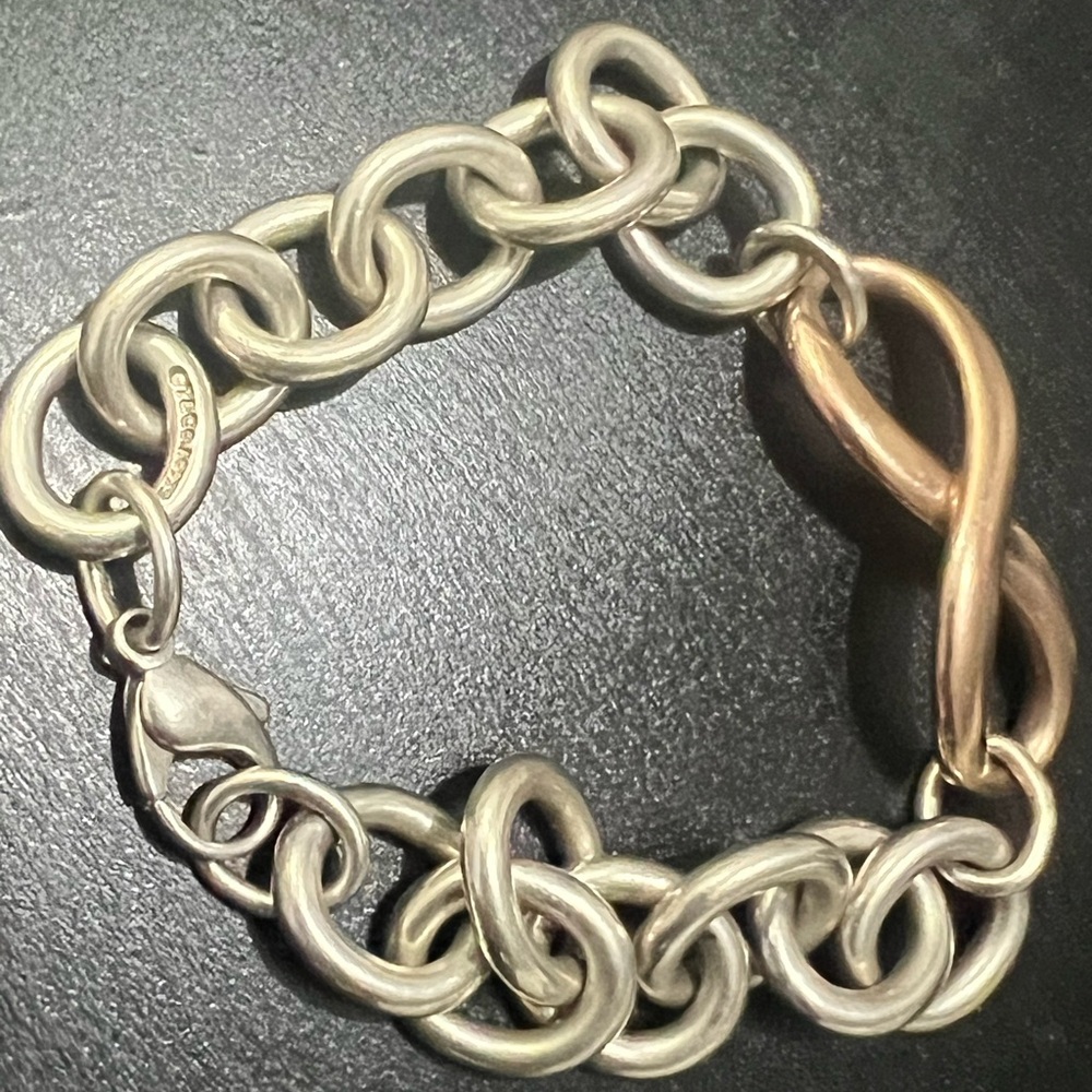 Tiffany & Co. Two-Tone Infinity Link Bracelet